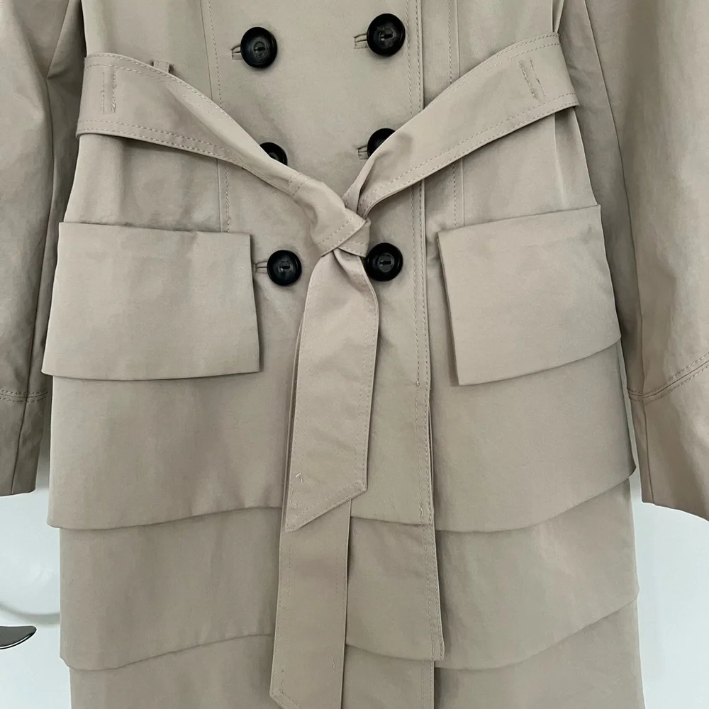 IDRA Anthropologie Two Paths Trench coat 2 - Picture 6 of 10